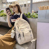 Nylon Backpacks Multi-pocket Casual Backpack Large Capacity for High School