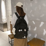 Nylon Backpacks Multi-pocket College Backpacks Large Capacity Backpack