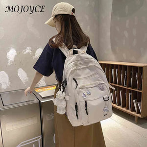 Nylon Backpacks Multi-pocket Casual College Large Capacity Backpack