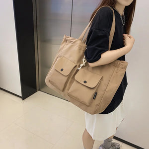 Nylon Tote Bag Large Capacity Shoulder Bag