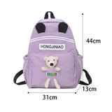 Nylon Women's Backpack Preppy Style School Bag Large Capacity Mochila