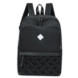 Oxford College Backpack Solid Casual Students Daypack Zipper