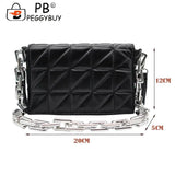 Checker Shoulder Bags Small Solid Subaxillary Bags for Women
