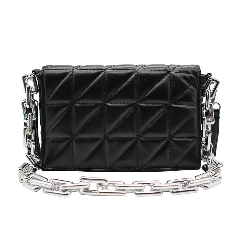 Checker Shoulder Bags Small Solid Subaxillary Bags for Women
