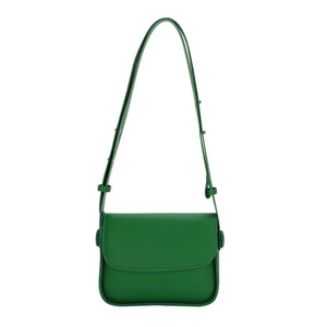 PU Leather Shoulder Bags for Women Solid Flap Handbag