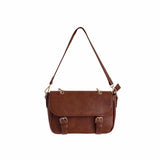 PU Leather Women Shoulder Handbags Solid Square Flap Totes Casual Ladies Bags