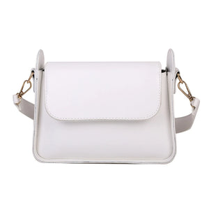 PU Leather Women Shoulder Underarm Bag Small Square Flap Handbags