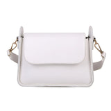 PU Leather Women Shoulder Underarm Bag Small Square Flap Handbags