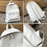 PU Leather Women Backpack Casual Shopping Bag School Students Backpacks Small Sc