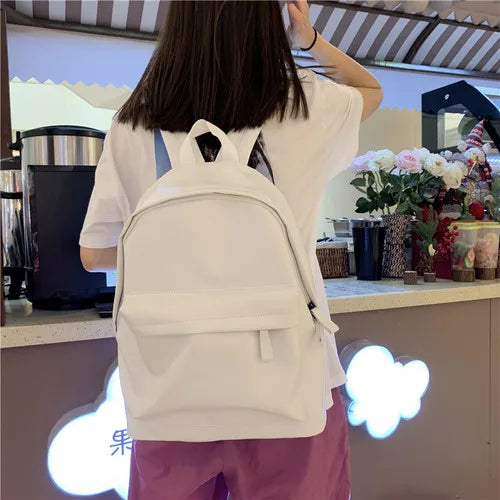 PU Leather Women Backpack Casual Shopping Bag School Students Backpacks Small Sc
