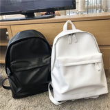 PU Leather Women Backpack Casual Shopping Bag School Students Backpacks Small Sc