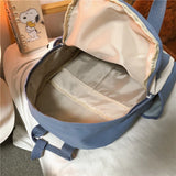 Nylon Women Rucksack Travel Backpack School Bag for Teenager Girls