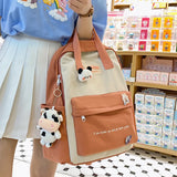 Nylon Women Rucksack Travel Backpack School Bag for Teenager Girls
