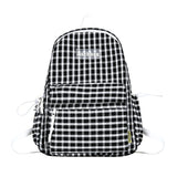 Plaid Backpack Student College Schoolbag Fresh Laptop Bookbag for Teenagers Girl