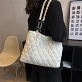 Plaid Ladies Casual Tote Shopping Bags Women's Travel Shoulder Bag