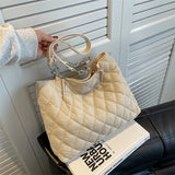 Plaid Ladies Casual Tote Shopping Bags Women's Travel Shoulder Bag