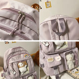 Portable Travel Bag Girls' Backpack School Bag Nylon