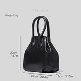PU Leather Pleated Shoulder Bag for Women