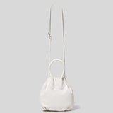 PU Leather Pleated Shoulder Bag for Women
