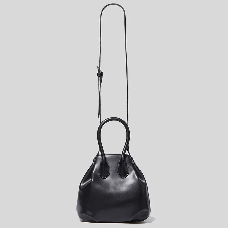 PU Leather Pleated Shoulder Bag for Women