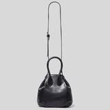 PU Leather Pleated Shoulder Bag for Women