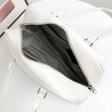 Pu Women's Shoulder Bag Bright Face Solid Basics Zipper Underarm Bag