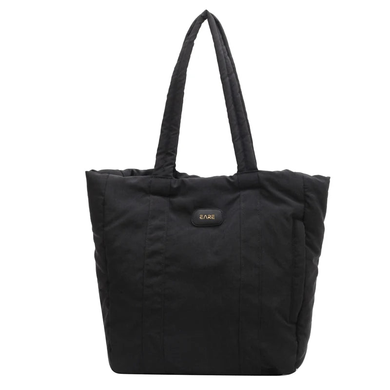 Casual Canvas Shoulder Bag High Capacity Tote Shopper Bag