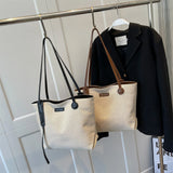 Small Fresh Canvas Shoulder Bag for Women Casual Literature Art