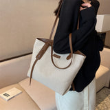 Small Fresh Canvas Shoulder Bag for Women Casual Literature Art