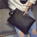 Retro PU Leather Envelope Clutch Bag for Women & Men