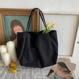 Vintage Canvas Tote Bag with Buckle Closure