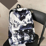 Tie Dye Print Teen Girls Backpack Casual Travel Shoulder Bag