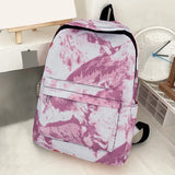 Tie Dye Print Teen Girls Backpack Casual Travel Shoulder Bag
