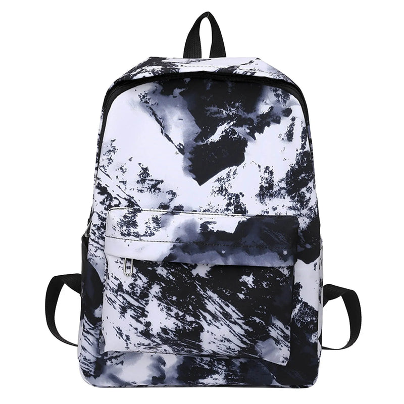 Tie Dye Print Teen Girls Backpack Casual Travel Shoulder Bag