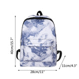 Tie Dye Print Teen Girls Backpack Casual Travel Shoulder Bag