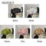 Cloud Lady Purse Shoulder Bag Metal Clip Buckle PU Handbags for Travel