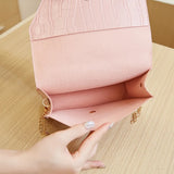 Leather Shoulder Bag Women Crossbody Chain Handbag Small Messenger
