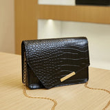 Leather Shoulder Bag Women Crossbody Chain Handbag Small Messenger