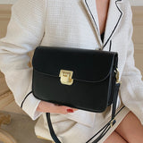 Small Square Flap Crossbody Bag High PU Leather Handbags