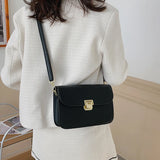 Small Square Flap Crossbody Bag High PU Leather Handbags