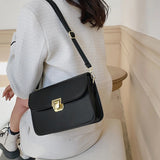 Small Square Flap Crossbody Bag High PU Leather Handbags