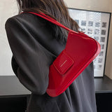 Shoulder Underarm Bags for Women Texture Pu Leather Crossbody Bag