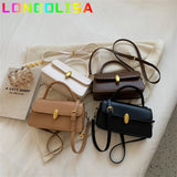 Small Flap Bag PU Leather Crossbody Sling Bags Short Handle