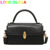 Small Flap Bag PU Leather Crossbody Sling Bags Short Handle