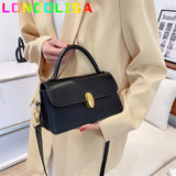Small Flap Bag PU Leather Crossbody Sling Bags Short Handle