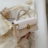 Small Flap Bag PU Leather Crossbody Sling Bags Short Handle