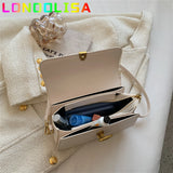 Small Flap Bag PU Leather Crossbody Sling Bags Short Handle