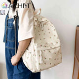 Small Fresh School Backpacks Retro Denim Nylon Daypack Students Schoolbag