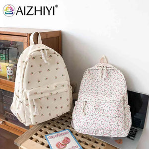 Small Fresh School Backpacks Retro Denim Nylon Daypack Students Schoolbag