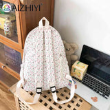 Small Fresh School Backpacks Retro Denim Nylon Daypack Students Schoolbag